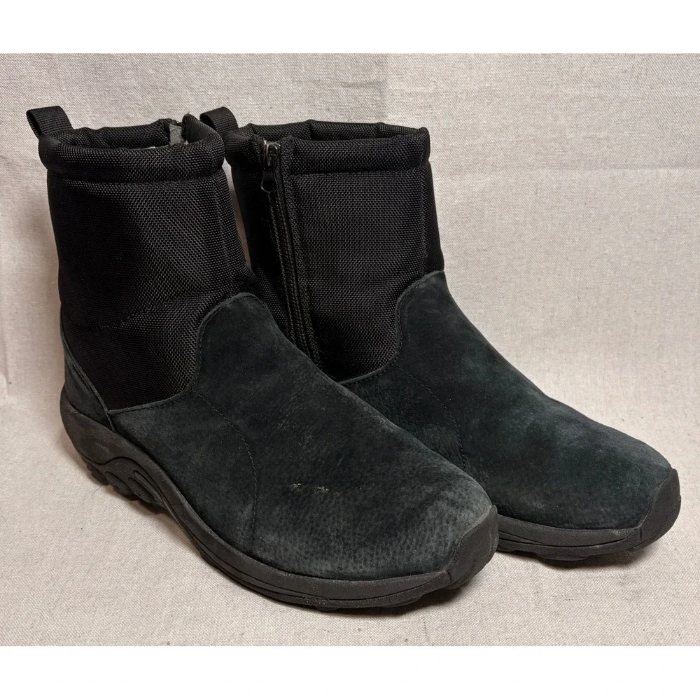 Merrell Jungle Mid Zip Polar Waterproof‎ Mens Boots Black J003437 Size 11.5